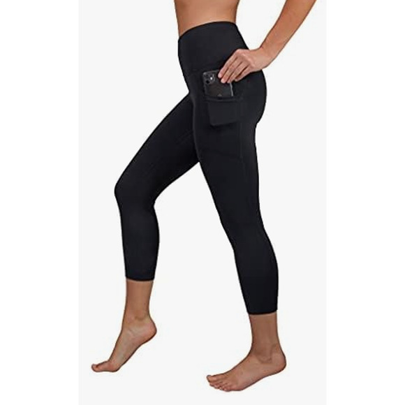 Yogalicious Pants - ⭐️ Yogalicious Black High Waisted Crop Pocket Legging Size XS